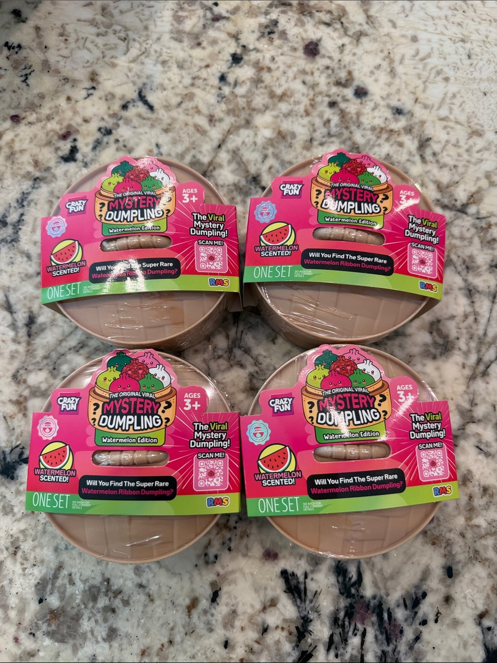 Mystery Dumpling Watermelon Blind Bag Toy - Pink & Green Packaging